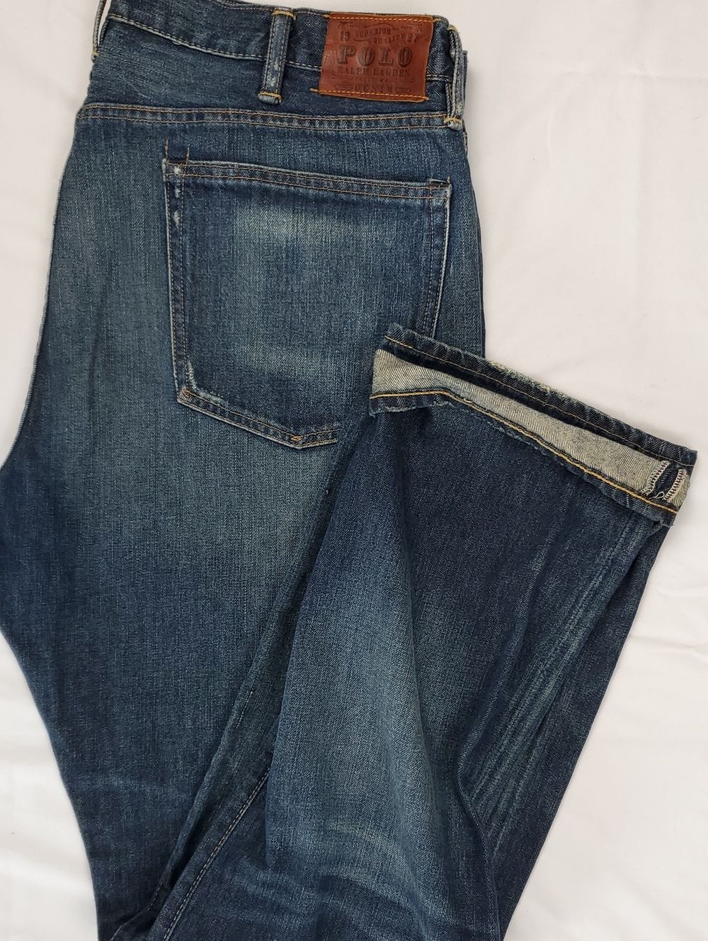 Polo Ralph Lauren Vintage Jeans | Mens 40/36 Light Wash Distressed Denim R411